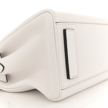 Versace Calfskin Medium La Medusa Top Handle Handbag Optical White 8 of 10