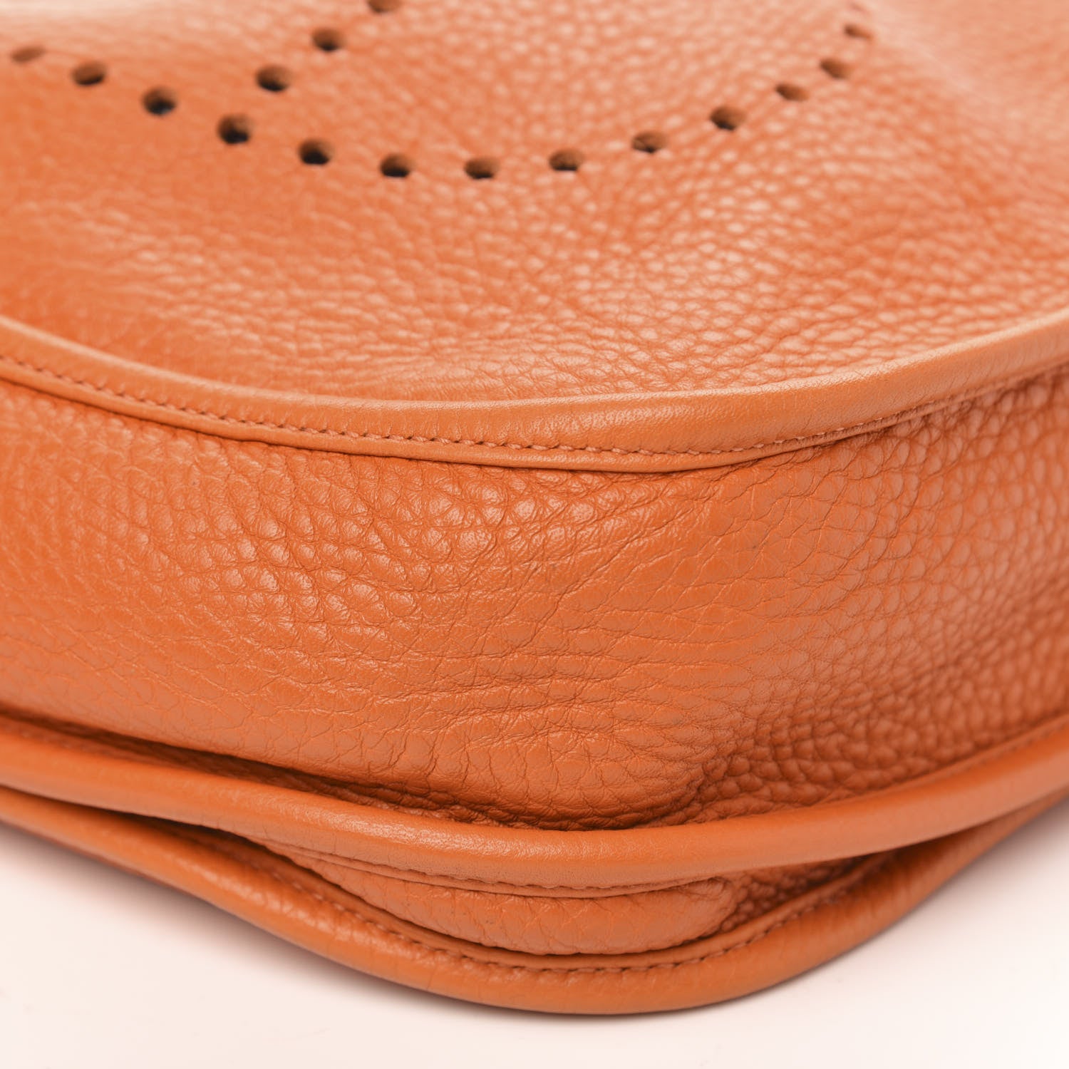 Hermes Taurillon Clemence Evelyne III PM Orange 10 of 11