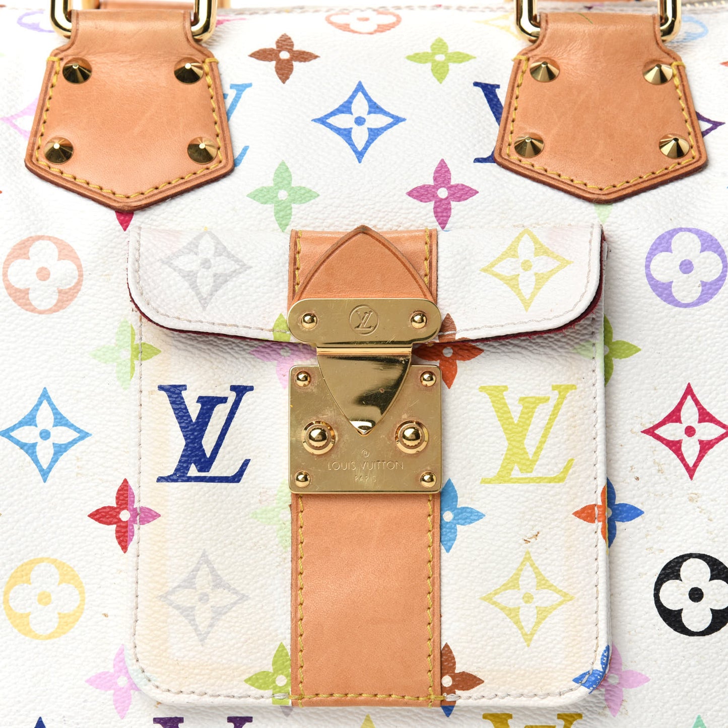Monogram Multicolor Speedy 30 White