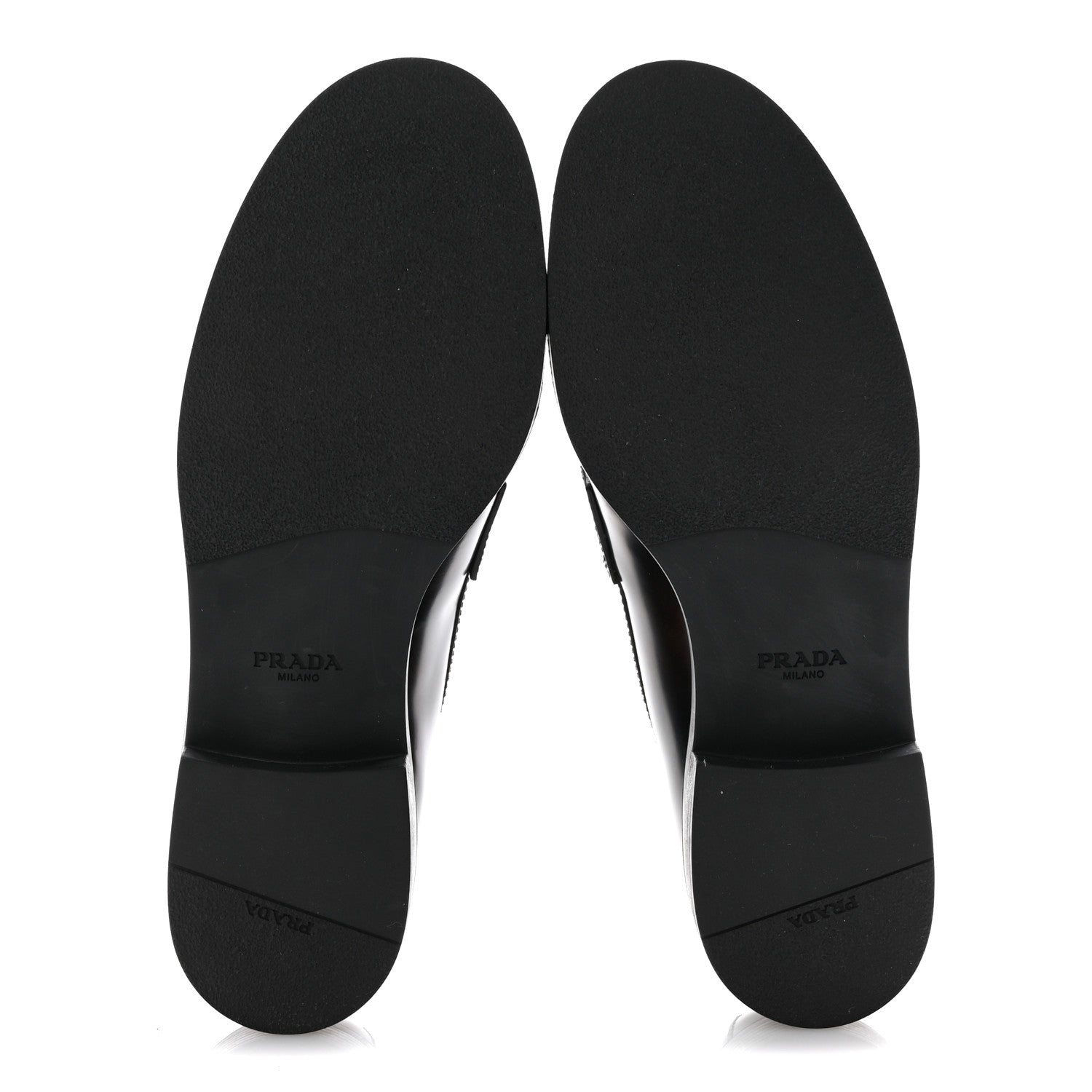 Prada Spazzolato Fume Metal Triangle Logo 35mm Loafers 38.5 Bruciato 6 of 9