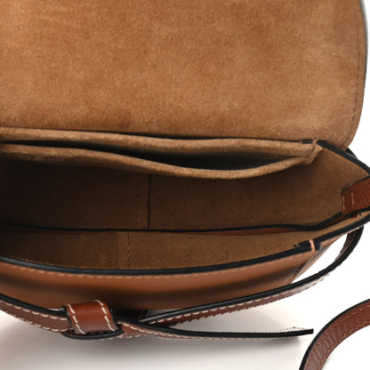 Loewe Grained Calfskin Mini Gate Crossbody Bag Caramel Pecan 5 of 10