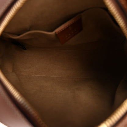 Gucci GG Supreme Monogram Cuoio Toscano Mini Chain Shoulder Bag Beige Ebony Cuir 5 of 10
