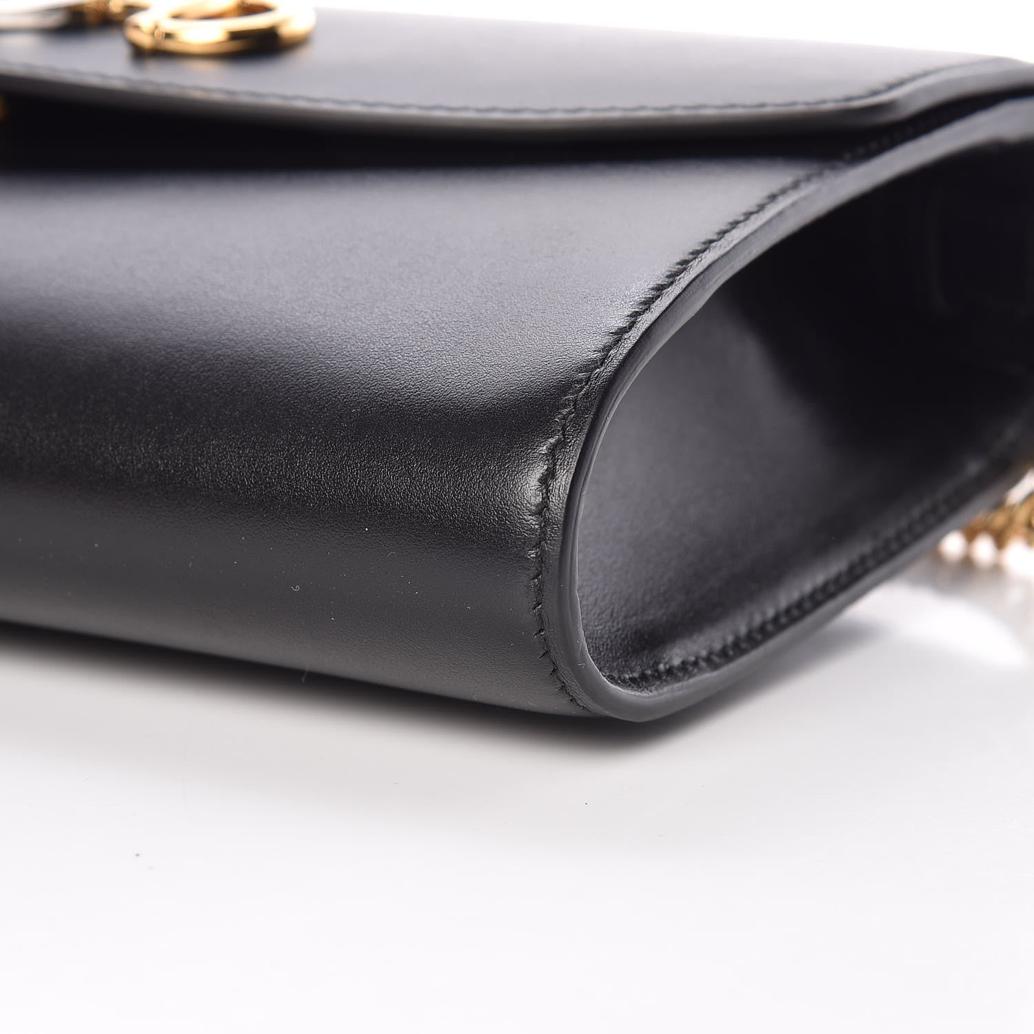 Gucci Smooth Calfskin Small Zumi Top Handle Shoulder Bag Black 9 of 10