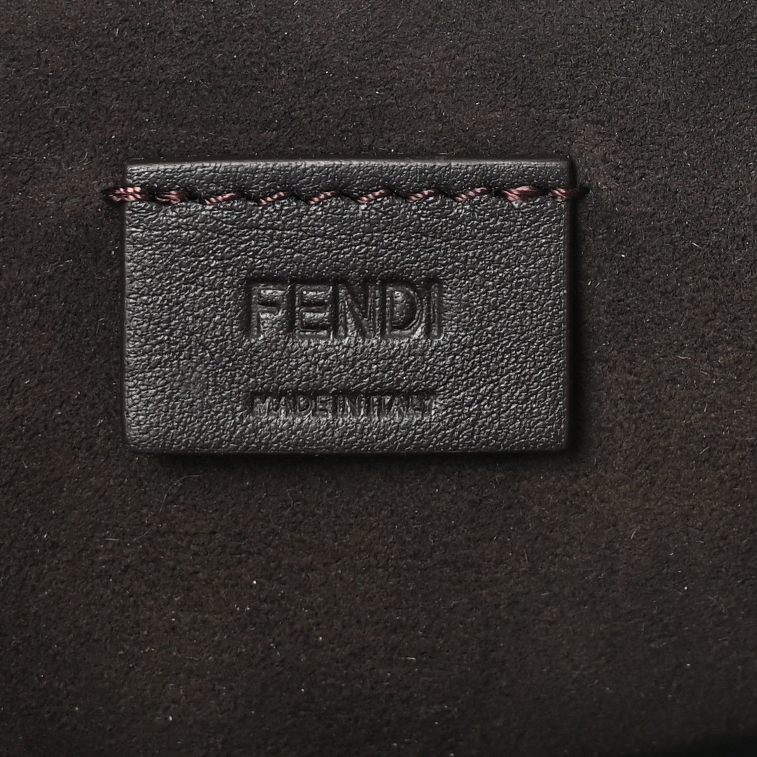 Fendi Vitello Grace Jacquard FF Mini By The Way Boston Bag Tobacco Moro Ebano 6 of 10