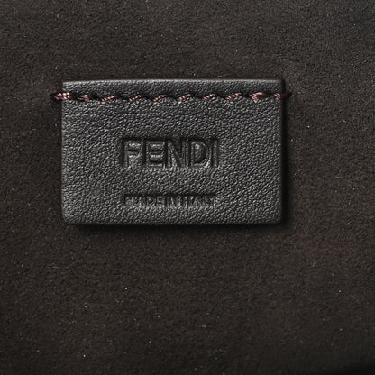 Fendi Vitello Grace Jacquard FF Mini By The Way Boston Bag Tobacco Moro Ebano 6 of 10