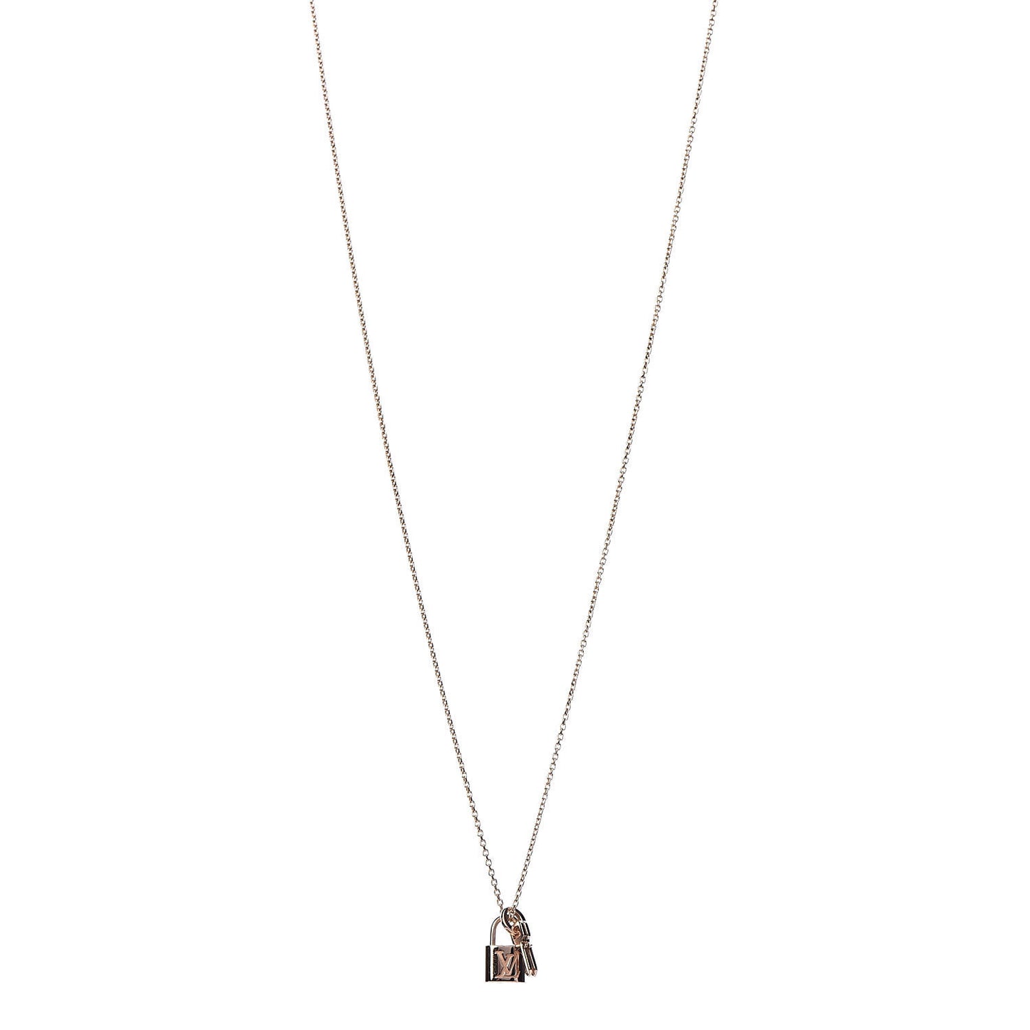 18K Pink Gold Lockit Key Pendant Necklace