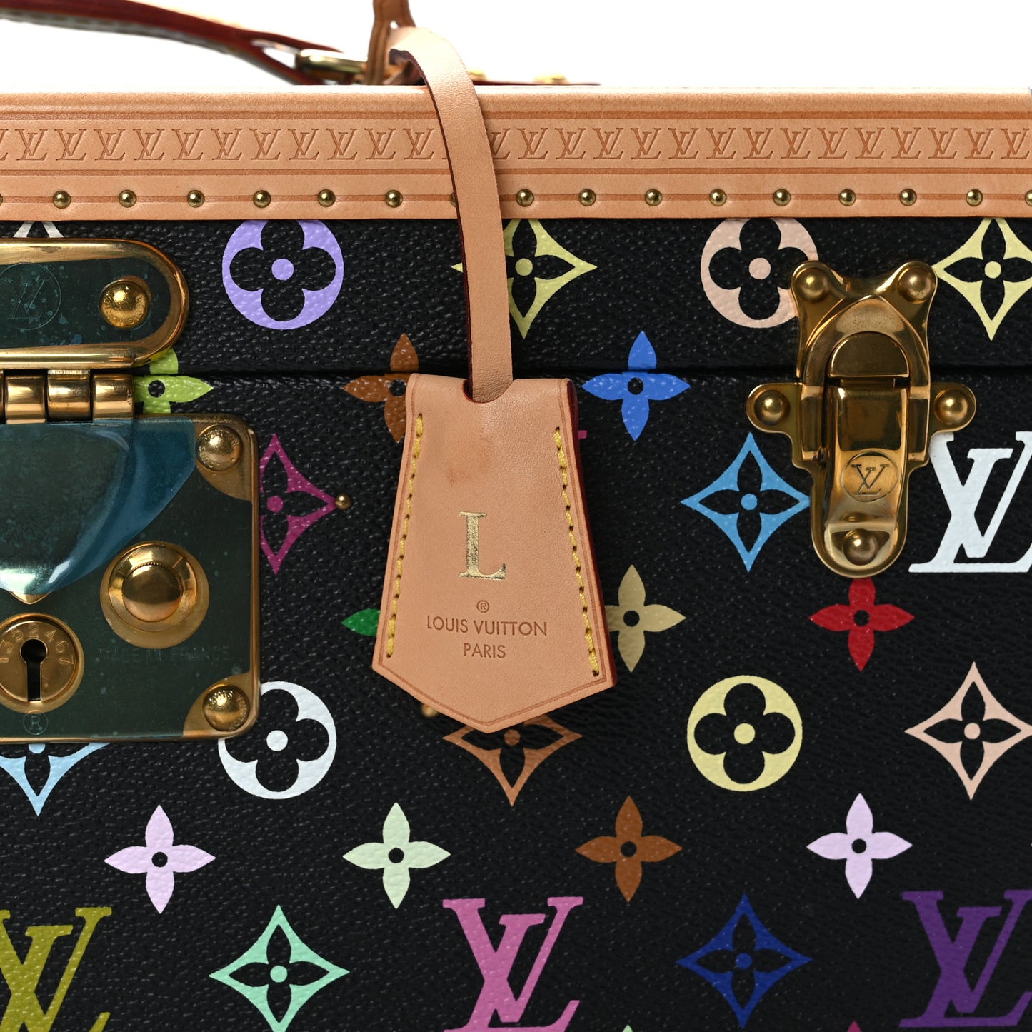 Monogram Multicolor Boite Bouteilles et Glace Beauty Train Case Black