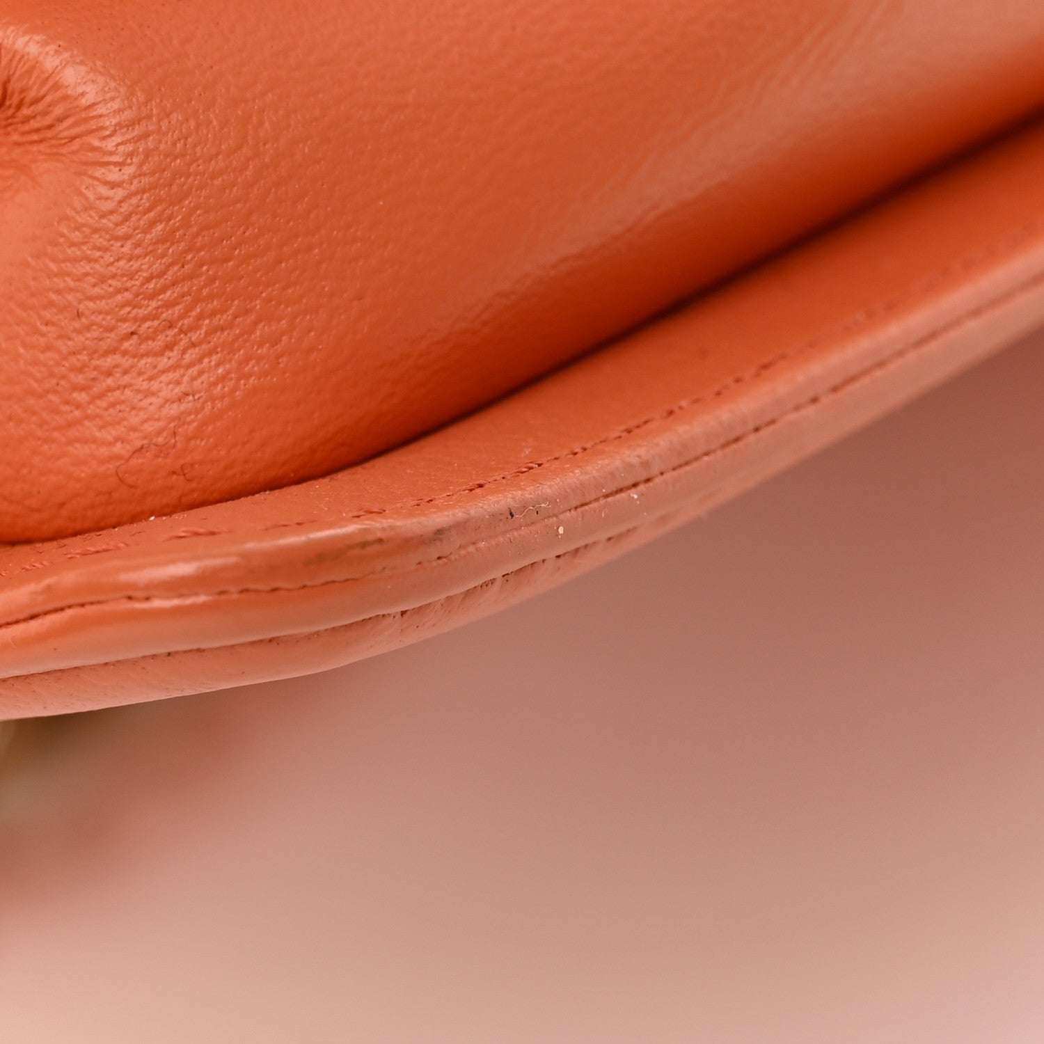 Chanel Lambskin Quilted Small Boy Flap Orange 18 of 24