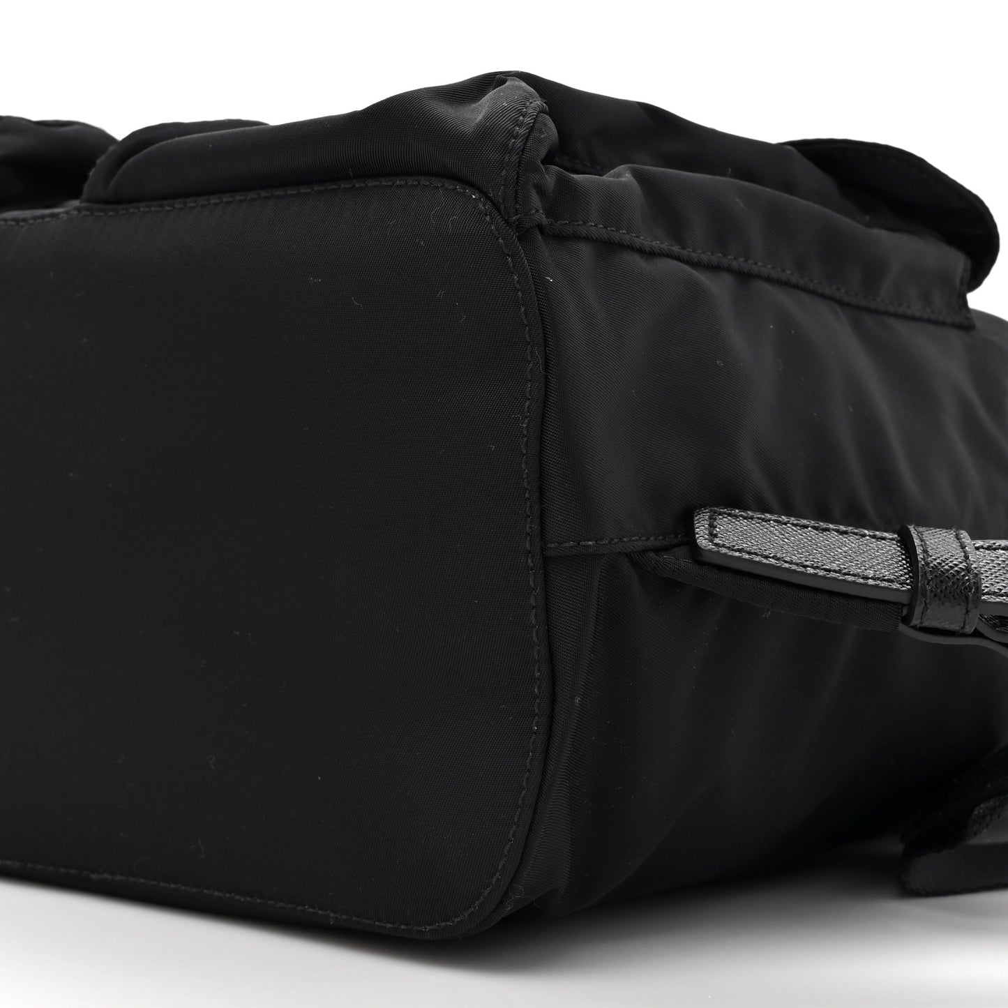 Tessuto Nylon Saffiano Small Backpack Black