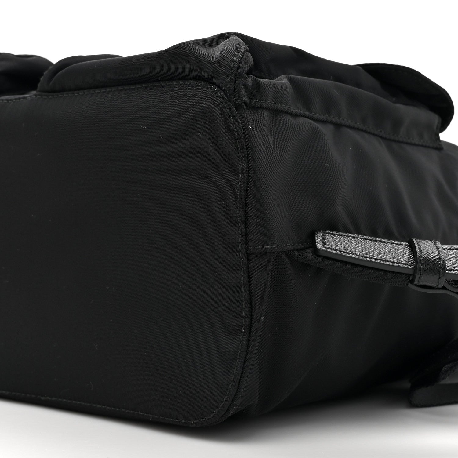 Prada Tessuto Nylon Saffiano Small Backpack Black 8 of 9