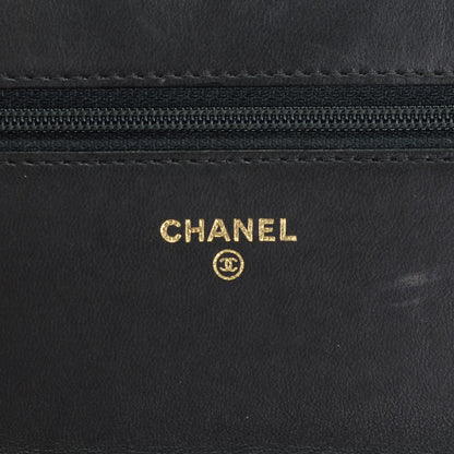 Chanel Lambskin Quilted Boy Wallet On Chain WOC Black 6 of 8
