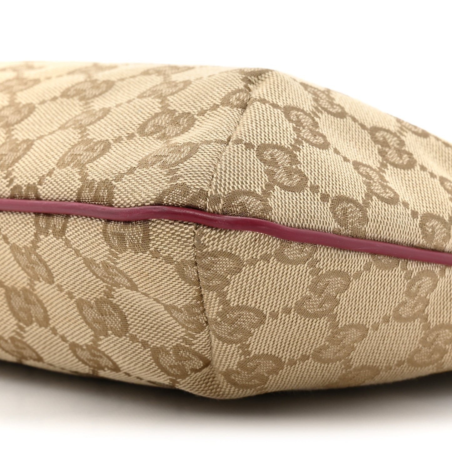 Monogram Web Small Flat Messenger Crossbody Pink Gold