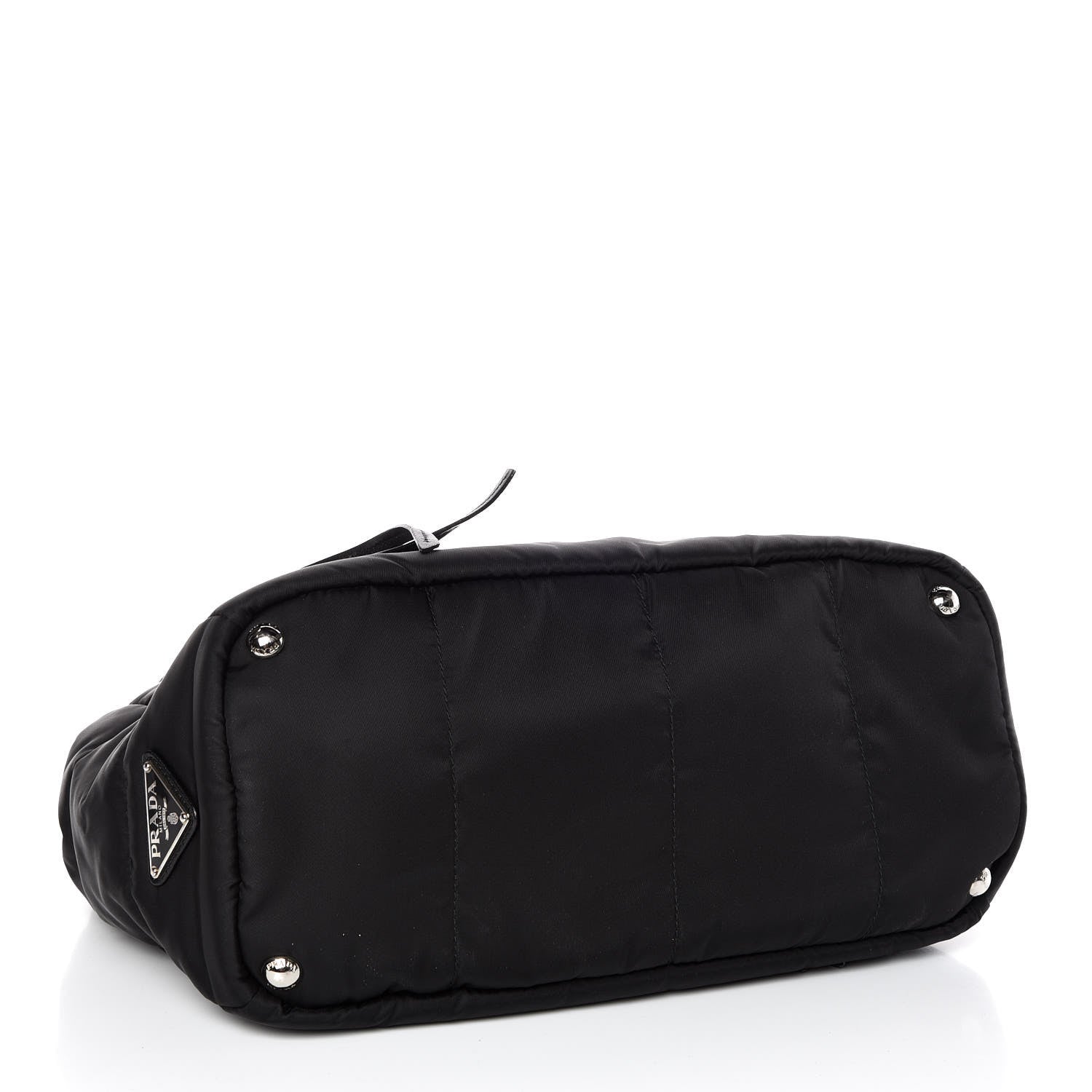 Prada Tessuto Nylon Bomber Tote Black 4 of 10