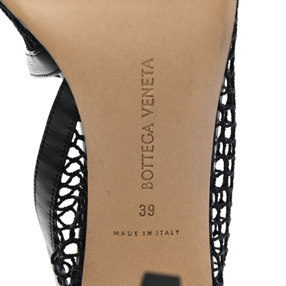 Bottega Veneta Mesh Nappa Chunky Chain Sandals 39 Black 6 of 7