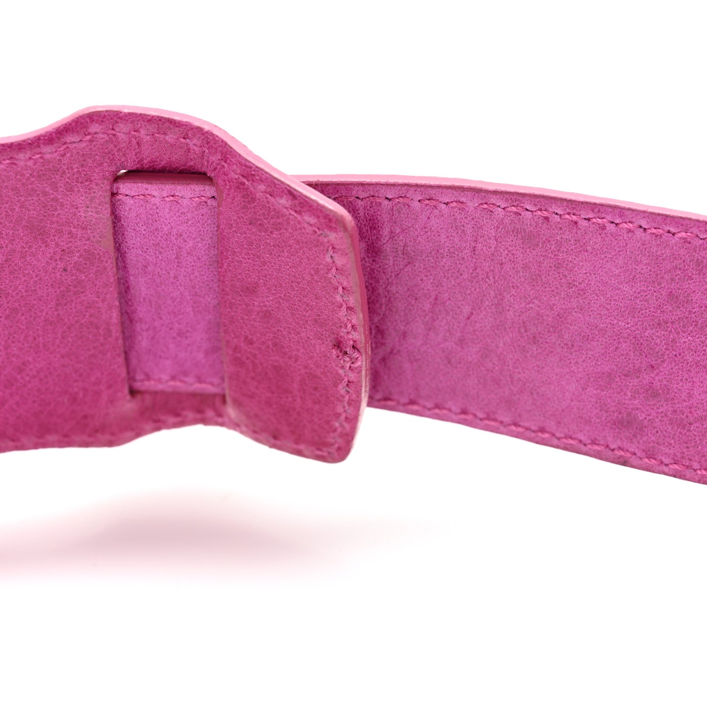 Agneau Giant 21 Gold Hardware Pompon Magenta