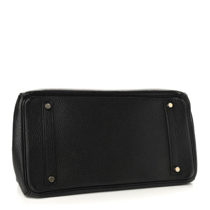 Hermes Taurillon Clemence Birkin 35 Black 3 of 19