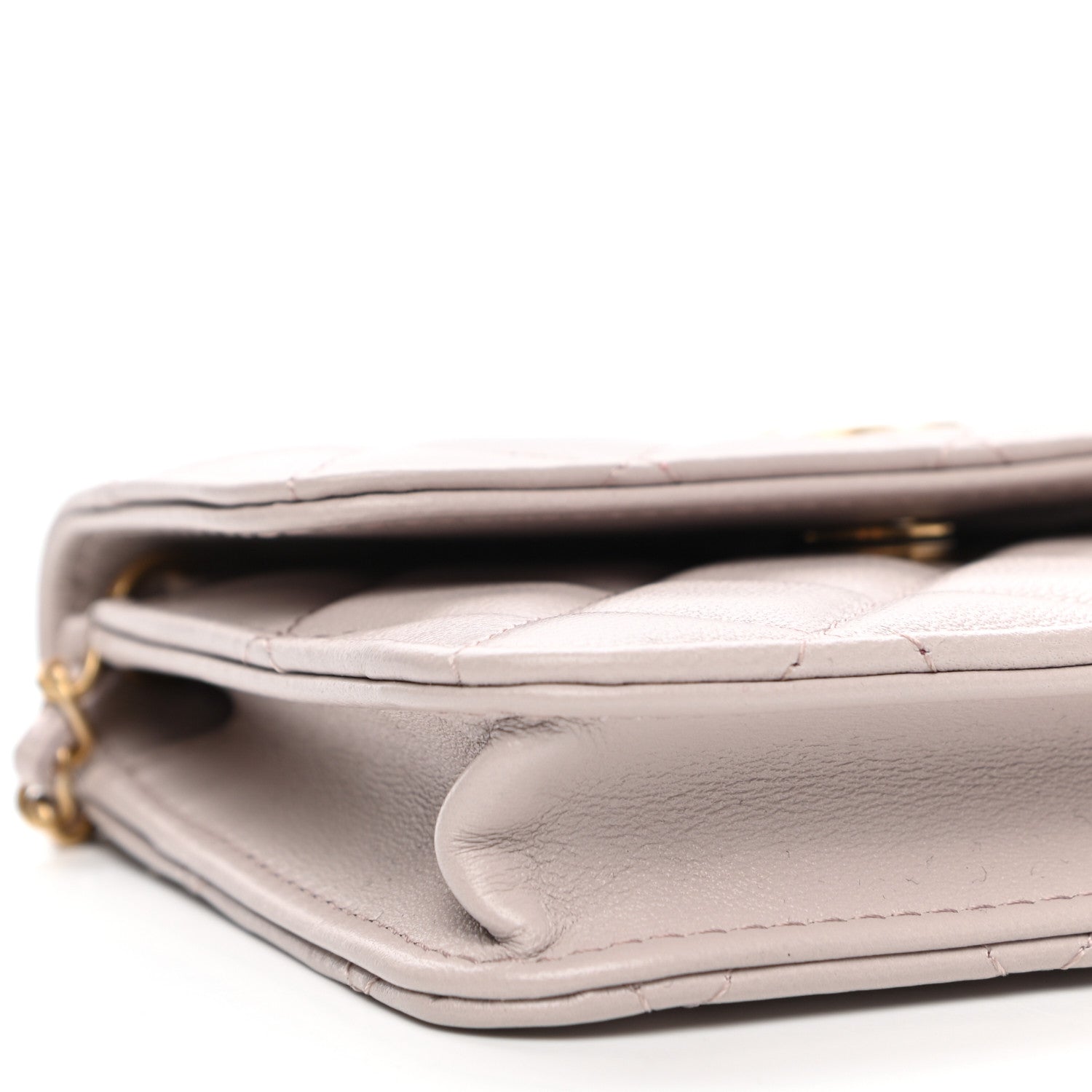 Chanel Lambskin Quilted Pearl Crush Clutch With Chain Light Purple 5 of 12