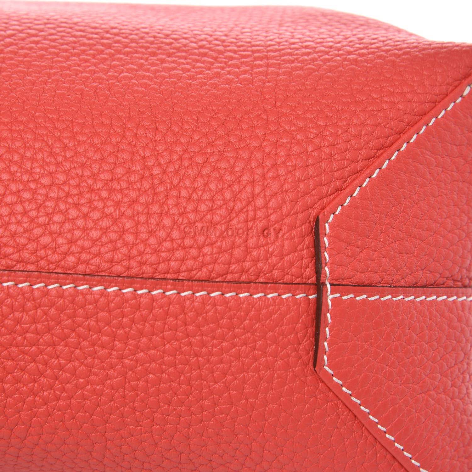 Hermes Taurillon Clemence Double Sens 45 Reversible Tote Gold Rose Jaipur 9 of 15
