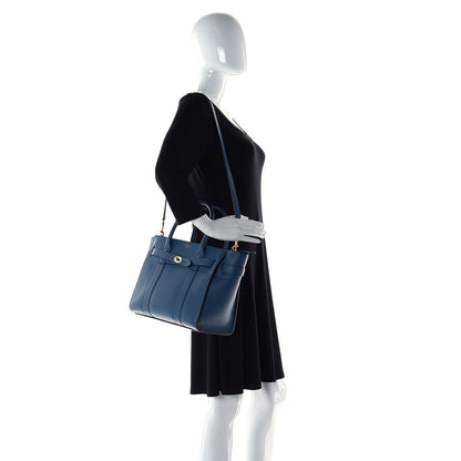 Mulberry Small Classic Grain Mini Zipped Bayswater Blue 4 of 14