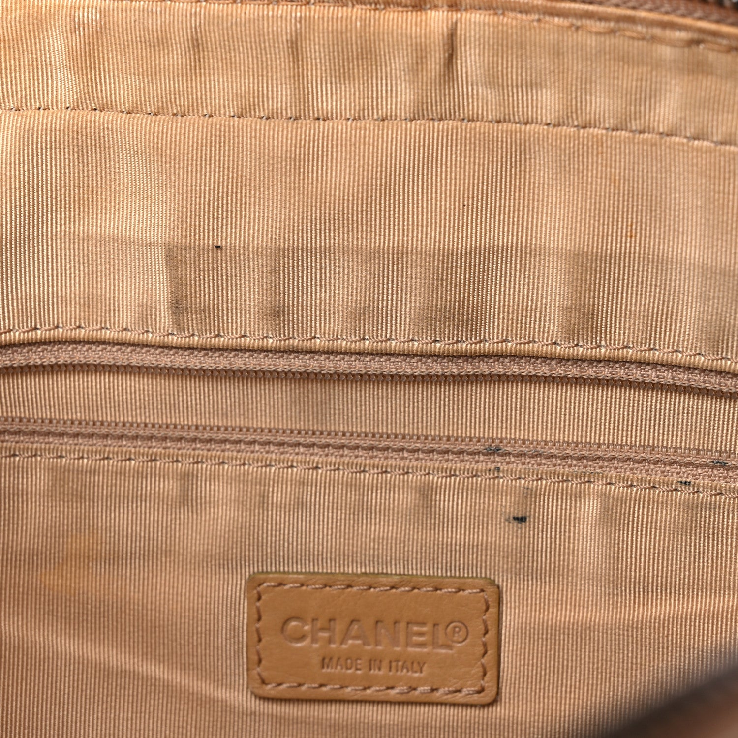 Chanel Calfskin Wild Stitch Vertical Top Handle Bag Beige 15 of 36
