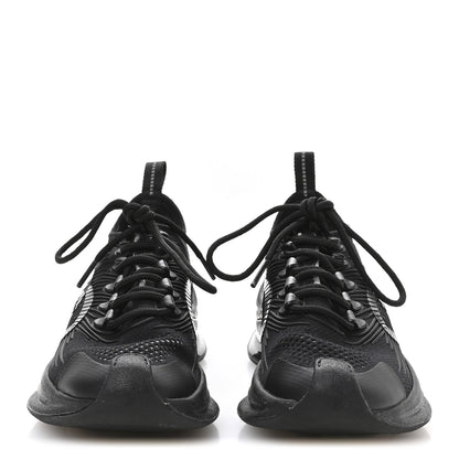 Gucci Technical Knit Fabric Waves Womens Gucci Run Sneakers 35.5 Black 3 of 7