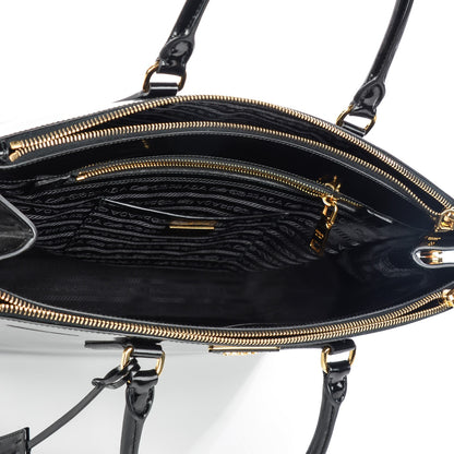 Prada Spazzolato Large Double Zip Tote Black 6 of 10