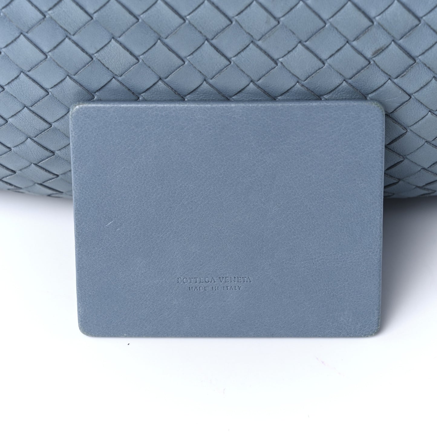 Nappa Intrecciato Medium Veneta Hobo Blue