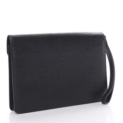 Louis Vuitton Epi Pochette Sellier Dragonne Clutch Black 3 of 12