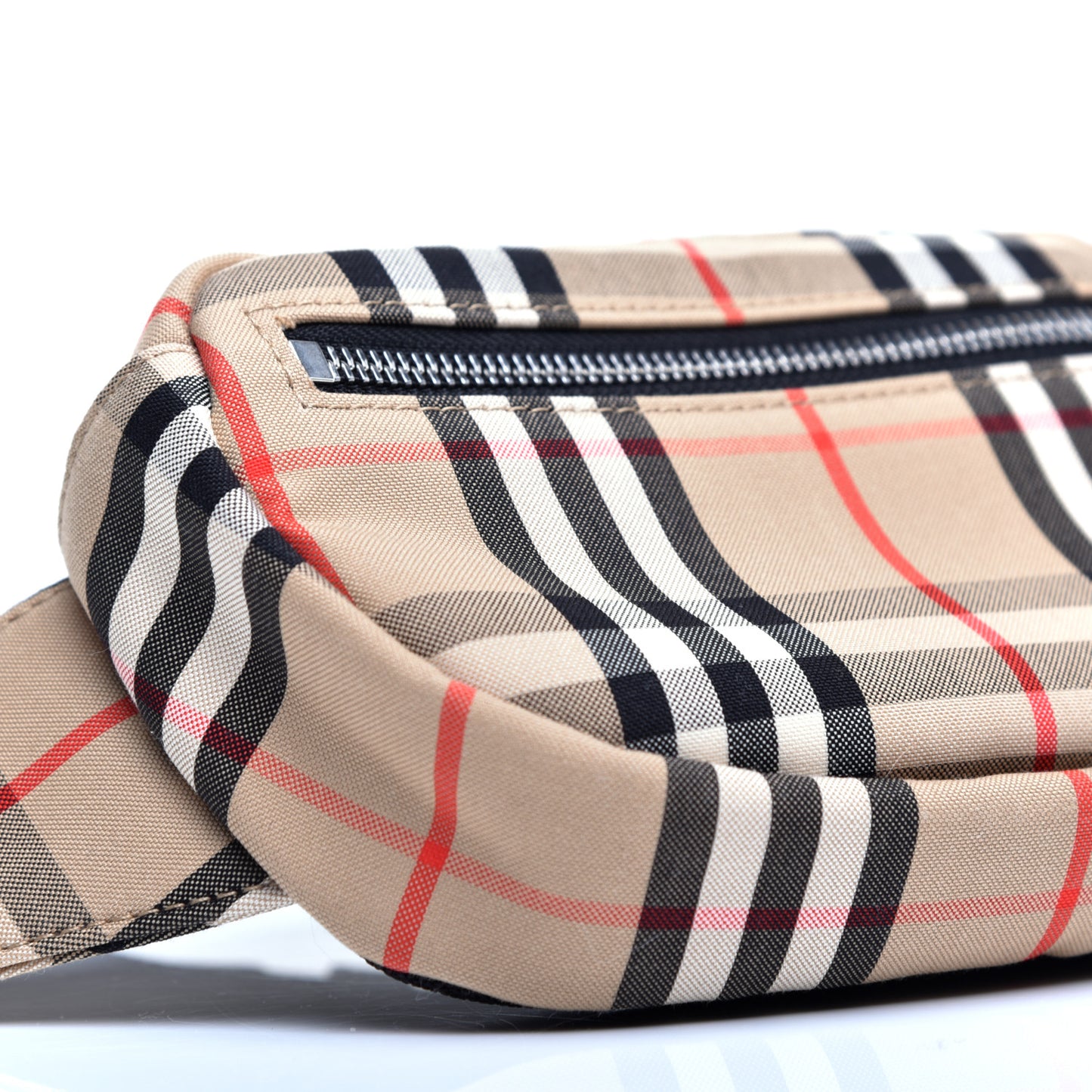 Nylon Vintage Check Small Cannon Bum Bag Archive Beige
