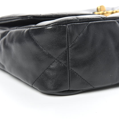 Chanel Lambskin Quilted Medium 19 Flap Black 9 of 11