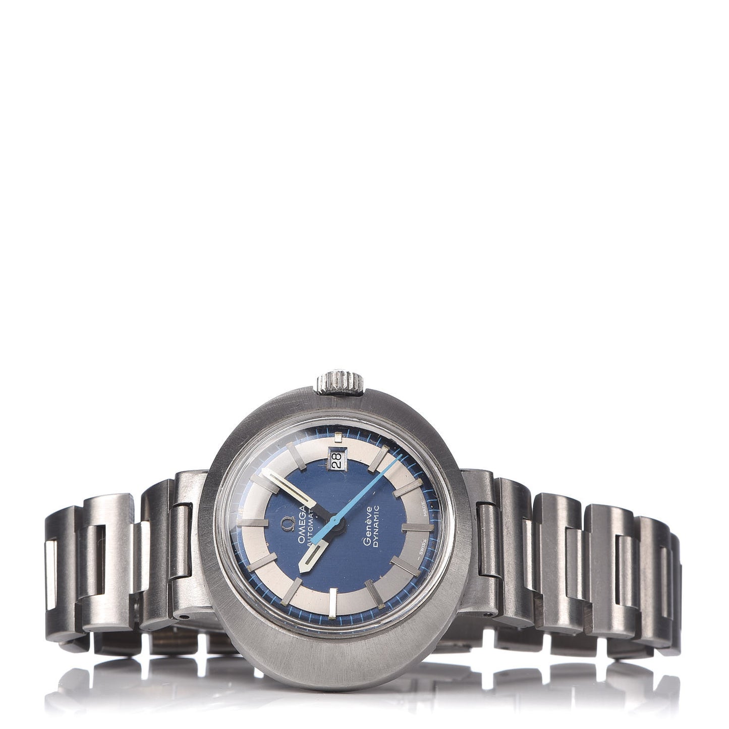 Stainless Steel 30mm Geneve Dynamic Automatic Watch Blue 166.079