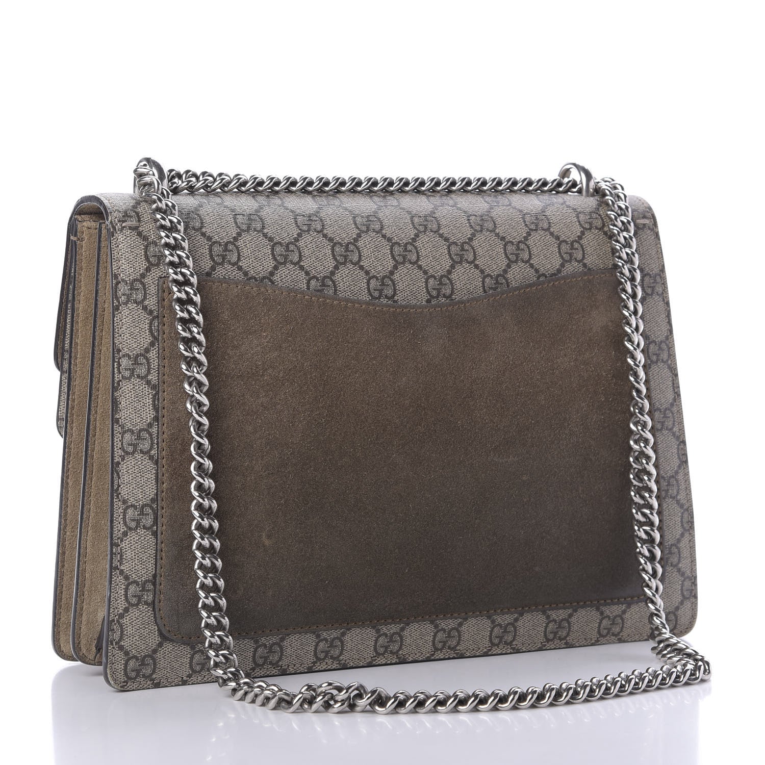 Gucci GG Supreme Monogram Medium Dionysus Shoulder Bag Taupe 3 of 11