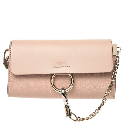 Chloe Calfskin Mini Faye Shoulder Bag Cement Pink 1 of 9