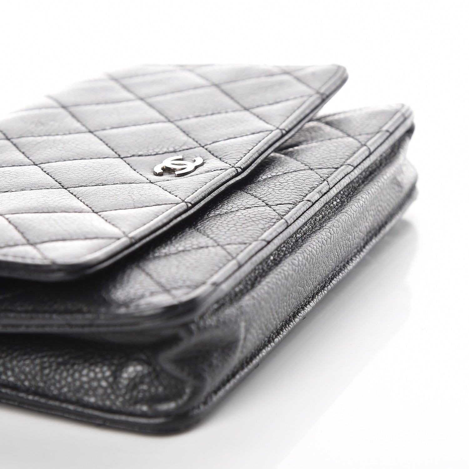 Chanel Caviar Quilted Wallet On Chain WOC Black 11 of 17
