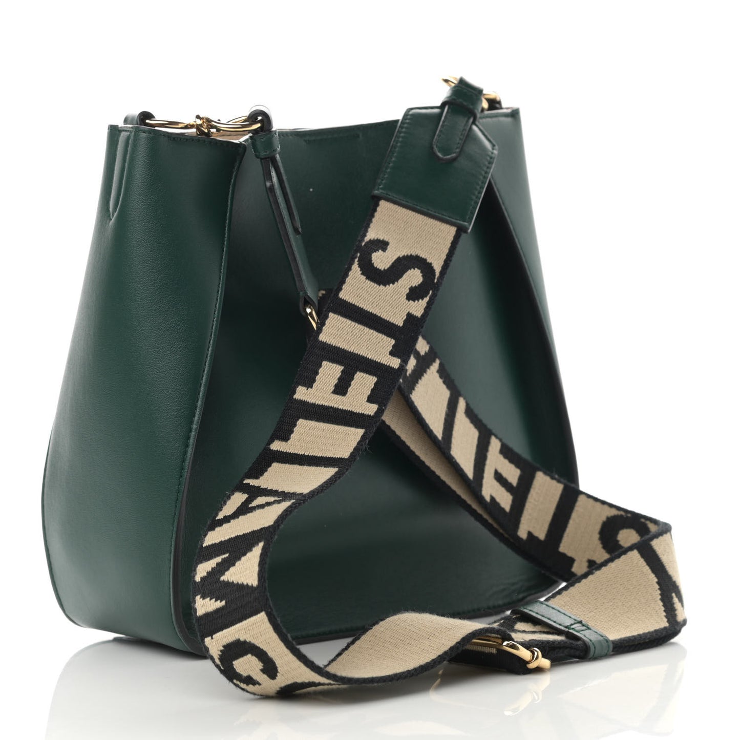 Eco Alter Nappa Perforated Logo Mini Crossbody Green