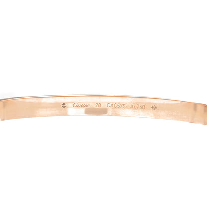 Cartier 18K Pink Gold LOVE Bracelet 20 6 of 10