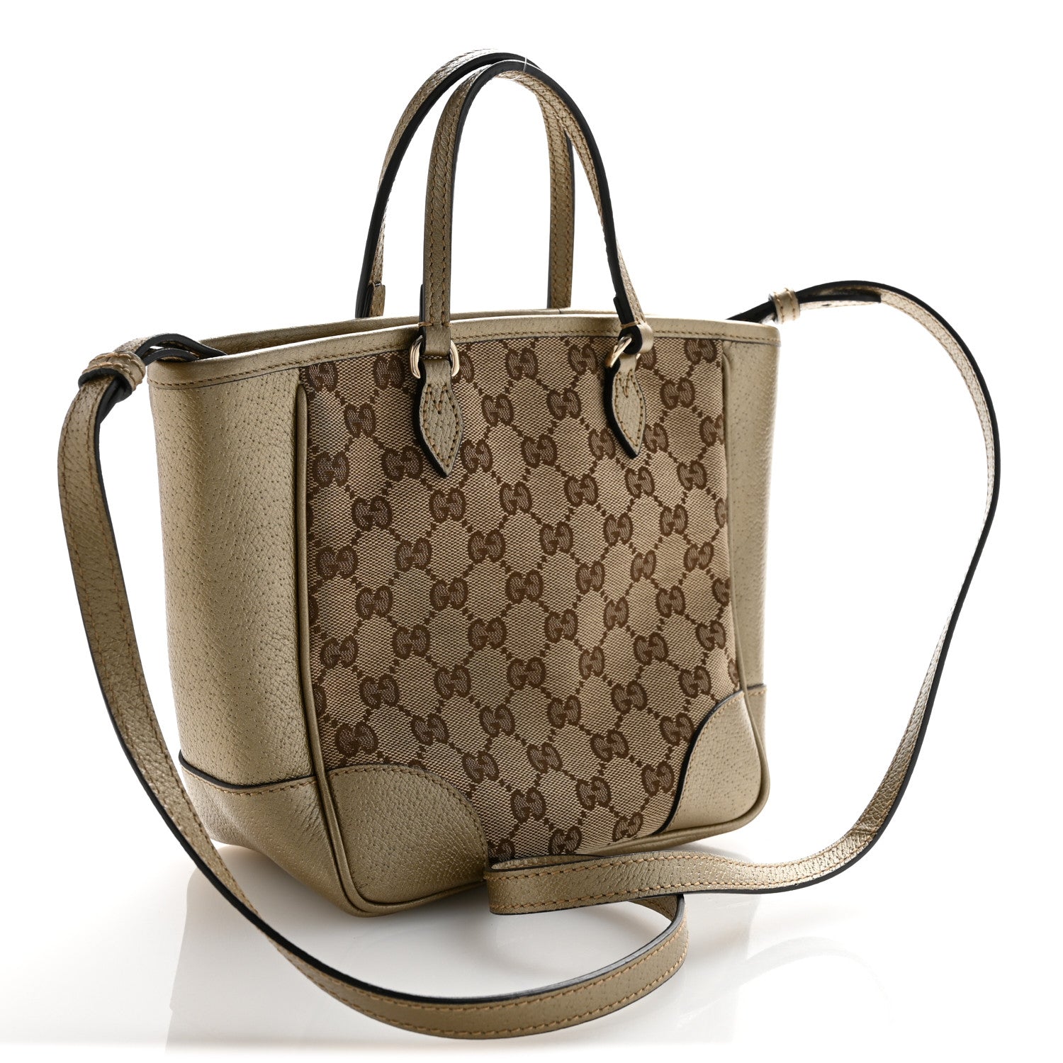 Gucci Monogram Mini Bree Tote Golden Beige 3 of 14