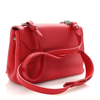 Louis Vuitton Calfskin Lockme II Chain Bag BB Rubis 3 of 9
