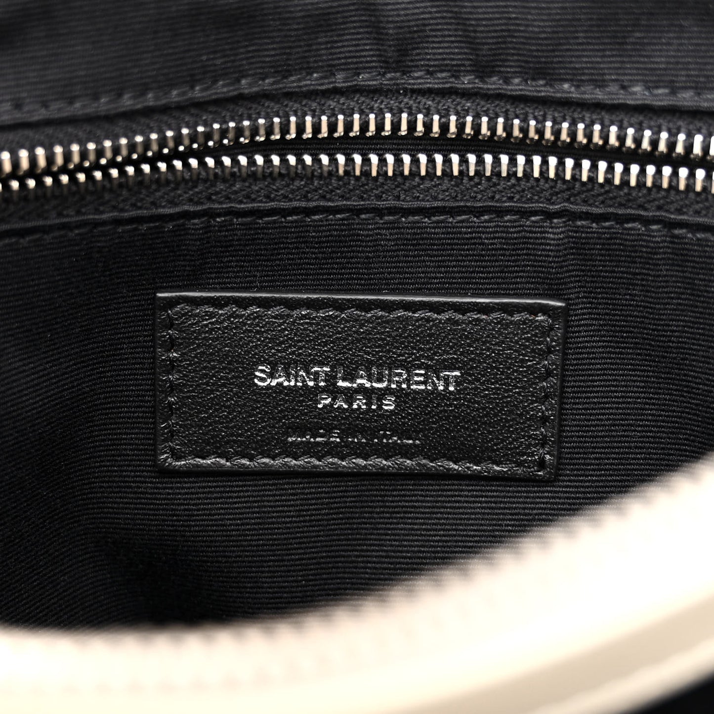 Calfskin Y Quilted Monogram Medium Loulou Chain Satchel Crema Soft