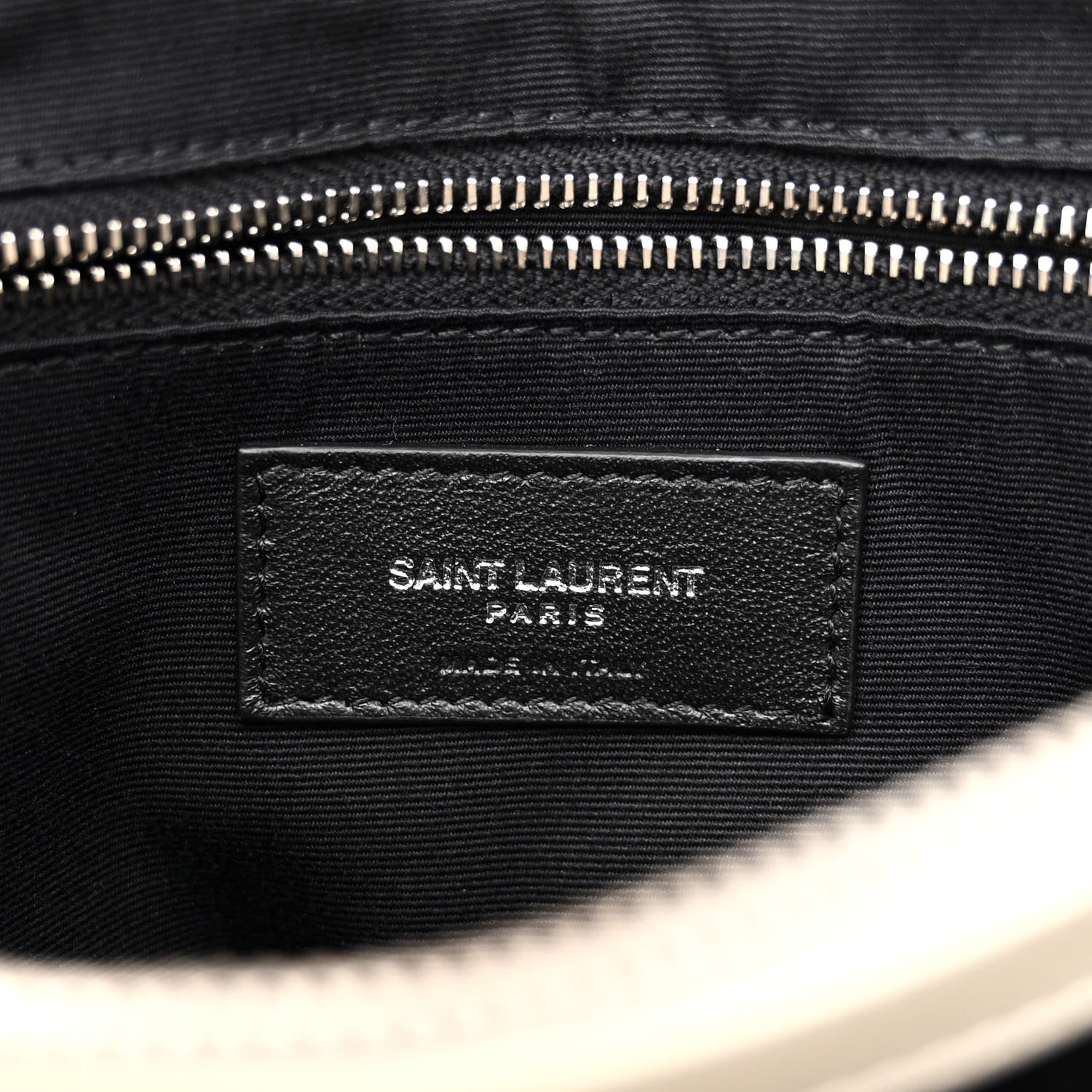 Saint Laurent Calfskin Y Quilted Monogram Medium Loulou Chain Satchel Crema Soft 6 of 11