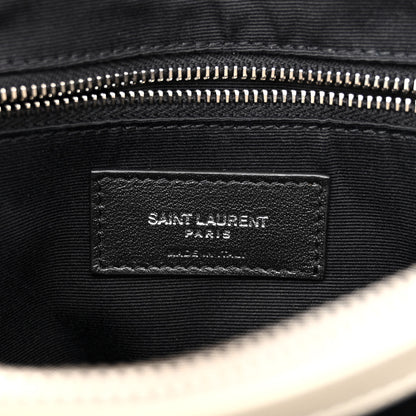 Saint Laurent Calfskin Y Quilted Monogram Medium Loulou Chain Satchel Crema Soft 6 of 11