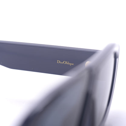 Christian Dior Acetate Oblique Oval Sunglasses Navy 6 of 10