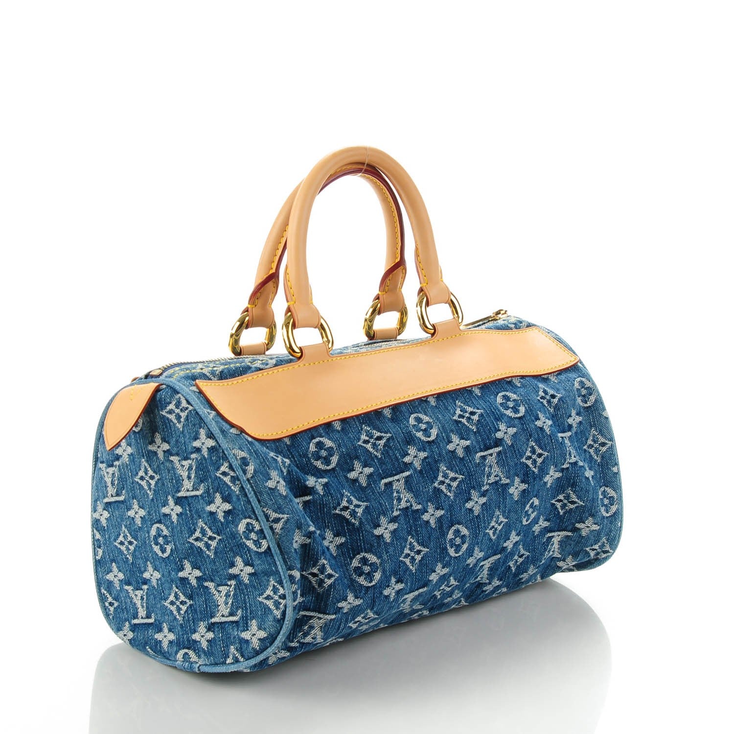 Louis Vuitton Monogram Denim Neo Speedy Blue 3 of 7