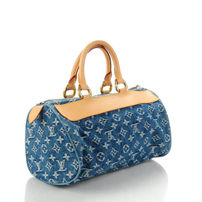 Louis Vuitton Monogram Denim Neo Speedy Blue 3 of 7