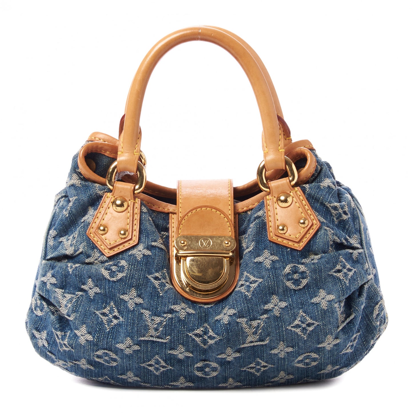 Monogram Denim Pleaty Blue