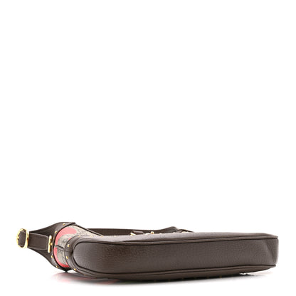 Gucci GG Supreme Monogram Geometric Textured Dollar Calfskin Web Small Jackie 1961 Hobo 4 of 13