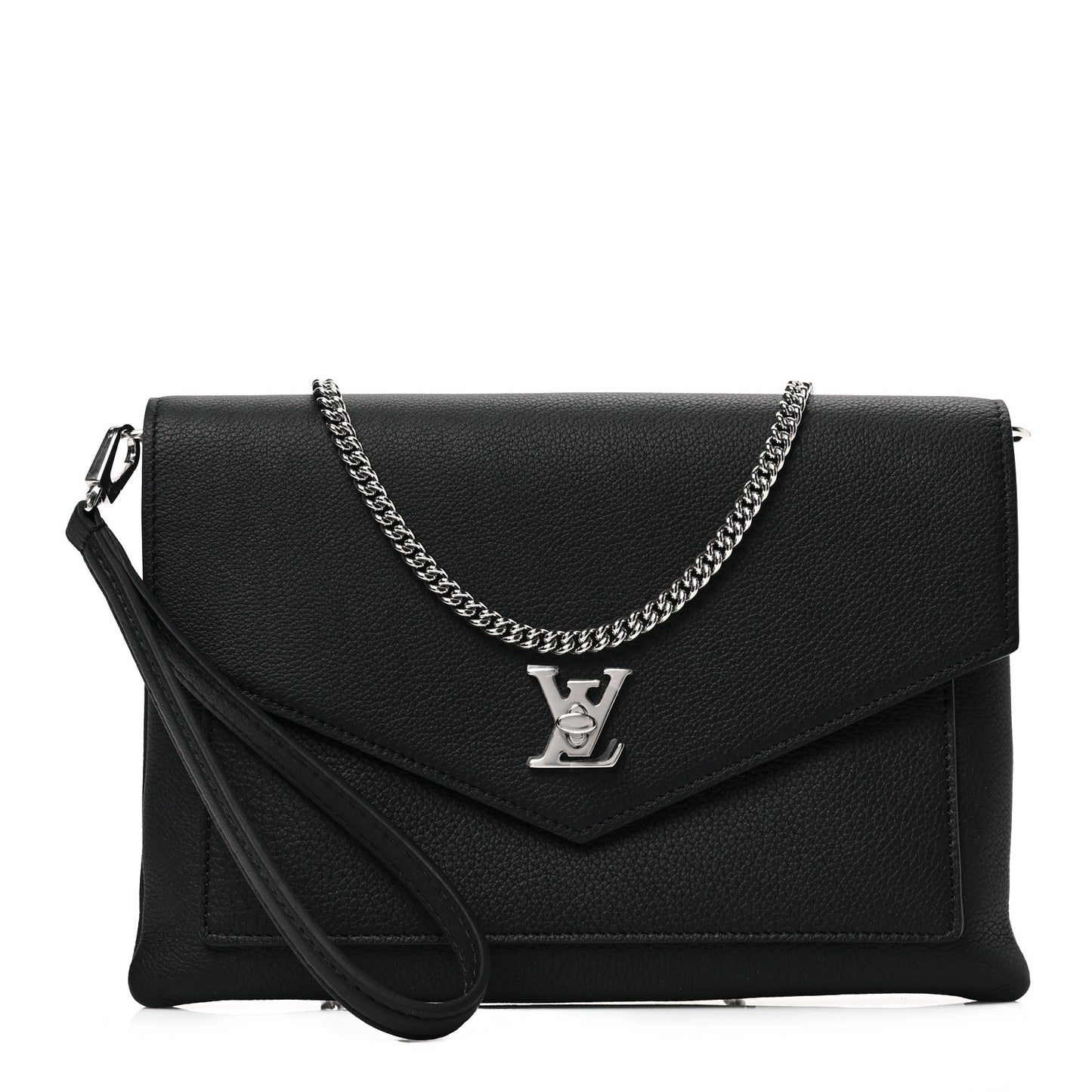 Soft Calfskin My Lockme Pochette Black