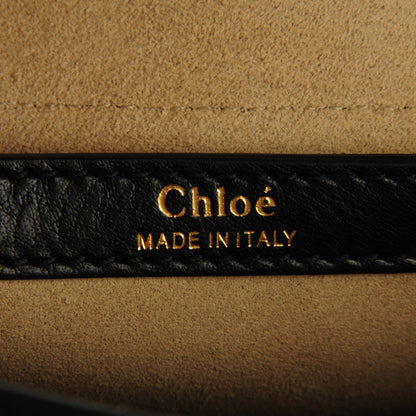 Chloe Calfskin Studded Small Hudson Shoulder Bag Black 6 of 8