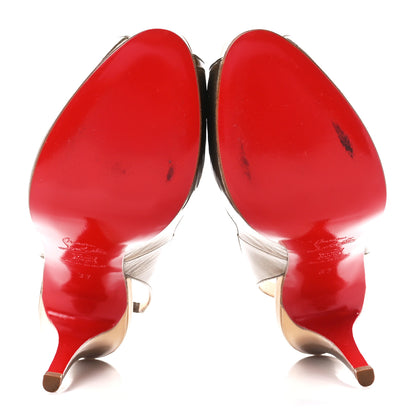 Christian Louboutin Metallic Patent Private Number 120 Pumps 37 Mirror Bronze 5 of 13