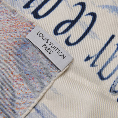 Louis Vuitton Silk Monogram Motorcycle Square Scarf 5 of 5